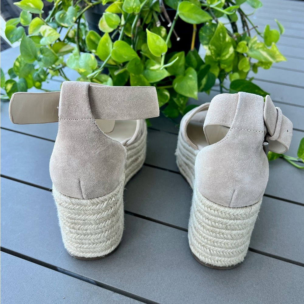 Marc Fisher Varin Espadrille Wedge Sandal Women's Size 8-Beige - Picture 2 of 6